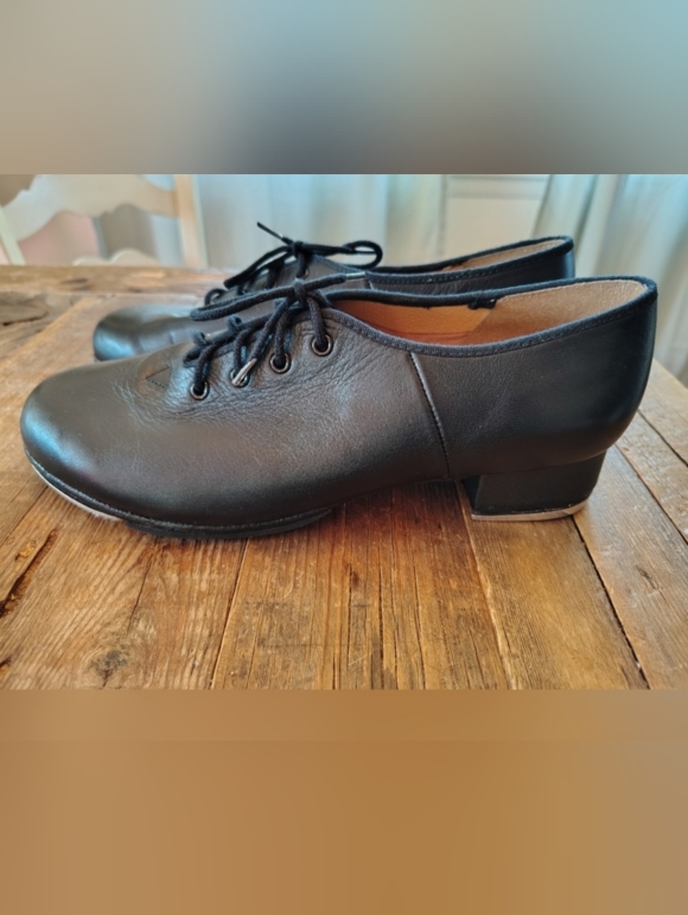 Bloch Techno Tap‎ Leather Tap Shoes Women’s 8.5 Black Excellent Condition